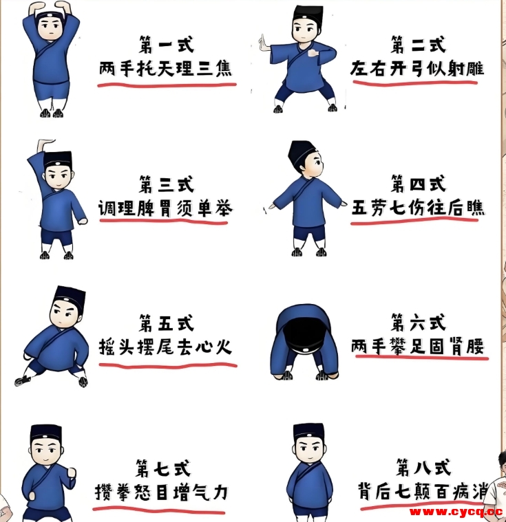 【养生视频】八段锦详细解说全套教程 —养生健身的智慧...